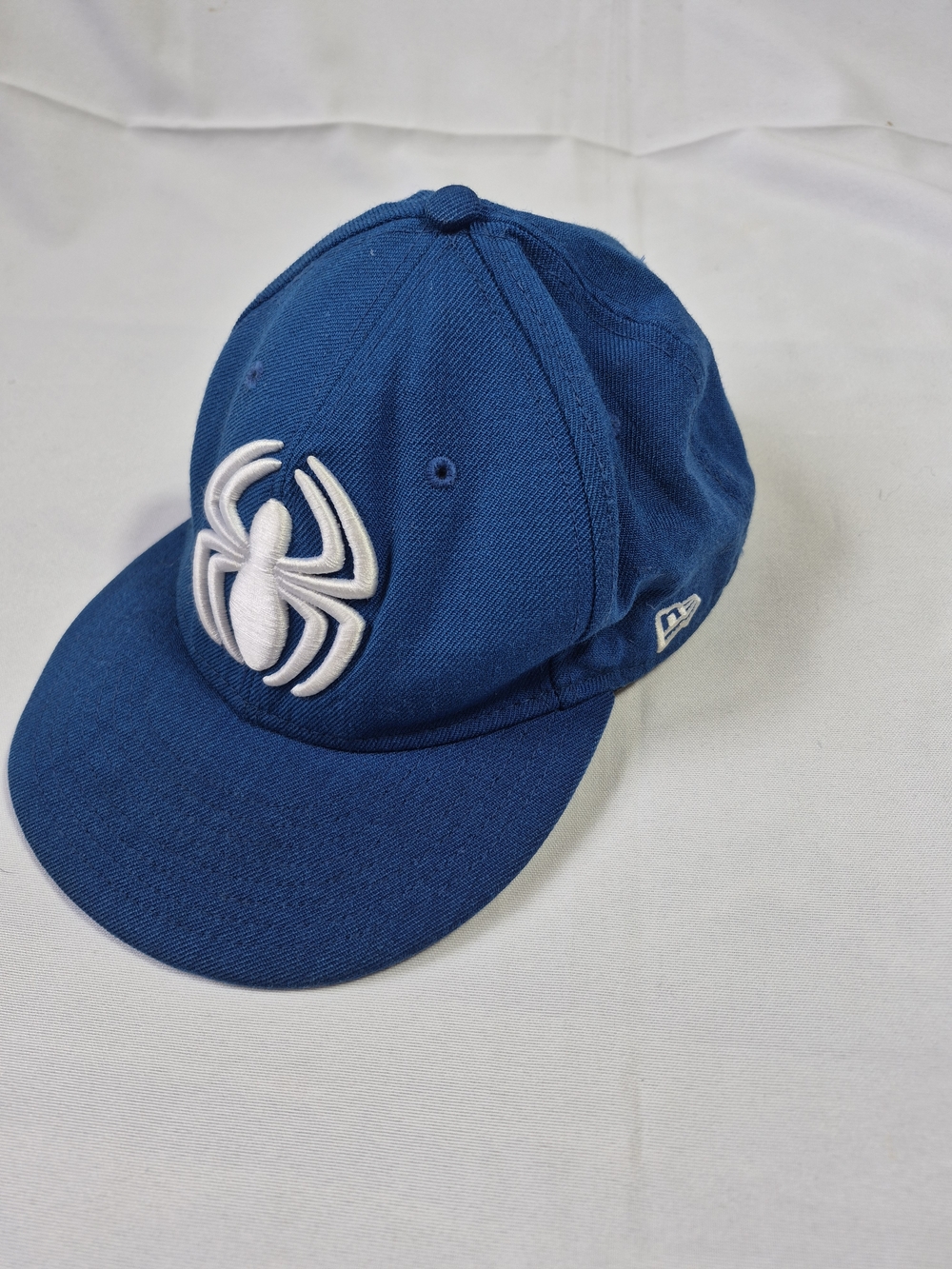 Marvel Kids Blue Baseball Cap with White Spider Emblem